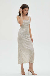 Celia Sequin Midi Dress