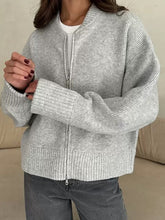 Loren Zipper Up Knit Jacket
