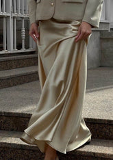 Judy Satin Maxi Skirt