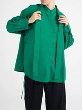 Alanah Bow Tie Shirt Cotton-BESTSELLER