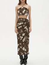 Stella Floral Print Halter Top In a set-BESTSELLER