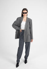 Suit Tapered Pants in Grey Marl - Fronts Australia