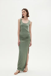 Mindy Ruched Maxi Dress