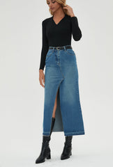 Christa Denim Maxi Skirt