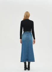 Christa Denim Maxi Skirt