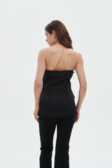 Callie Strapless Button Top