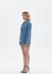 Gabi Oversized Denim Blazer