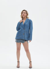 Gabi Oversized Denim Blazer