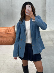 Gabi Oversized Denim Blazer