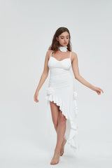 Daphne Rose Ruffle Midi Dress