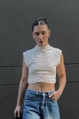 Kylie Ruched Crop Top