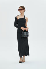 Ani Asymmetrical Slim Fit Maxi Dress