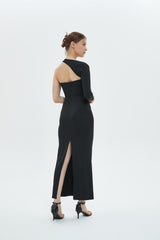 Ani Asymmetrical Slim Fit Maxi Dress