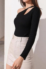Cindy Asymmetrical Knit Top