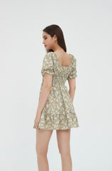 Poly Floral Mini Dress