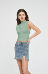 Kylie Ruched Crop Top