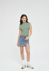 Kylie Ruched Crop Top