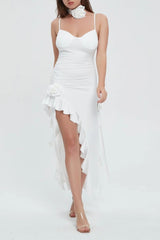 Daphne Rose Ruffle Midi Dress