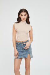 Kylie Ruched Crop Top