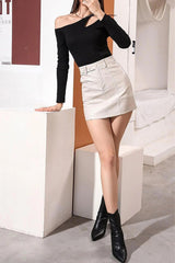 Cindy Asymmetrical Knit Top