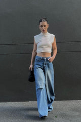 Echo Straight Wide Leg Jeans