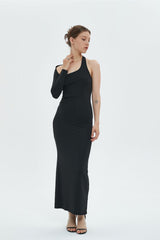 Ani Asymmetrical Slim Fit Maxi Dress