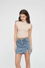 Kylie Ruched Crop Top