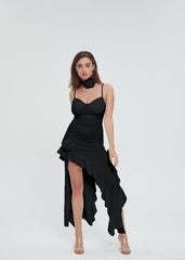 Daphne Rose Ruffle Midi Dress