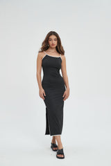 Sheilla Contrast Slip Maxi Dress