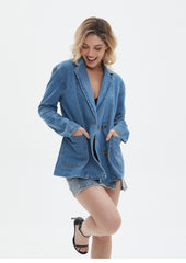 Gabi Oversized Denim Blazer