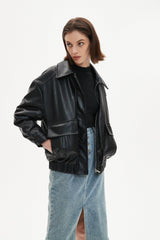 Tess Bomber Quilted Lining Jacket-BESTSELLER