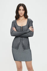 Elsa Contrasting Rib Knit Set