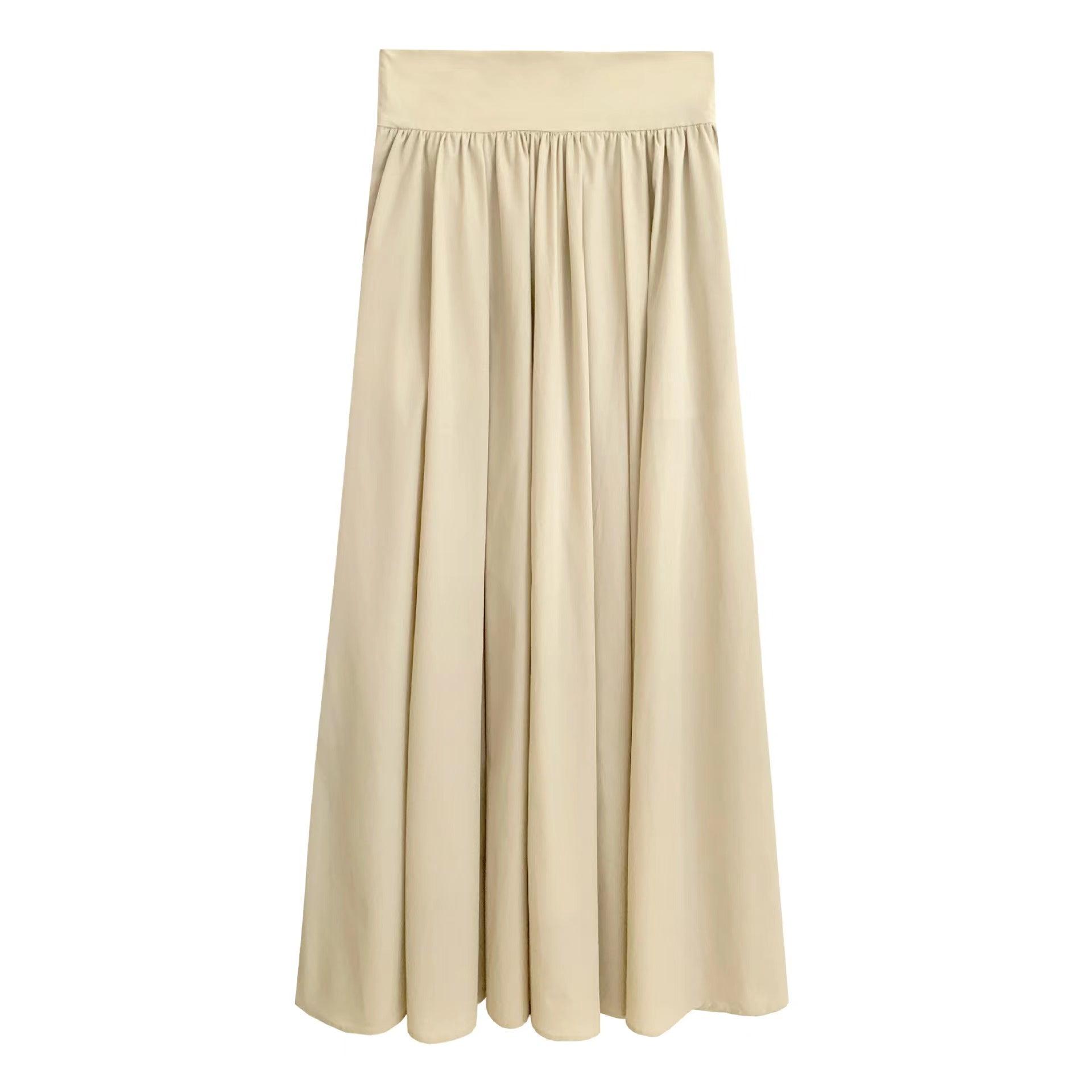 High Waist Gathered Maxi Skirt - Fronts Australia 