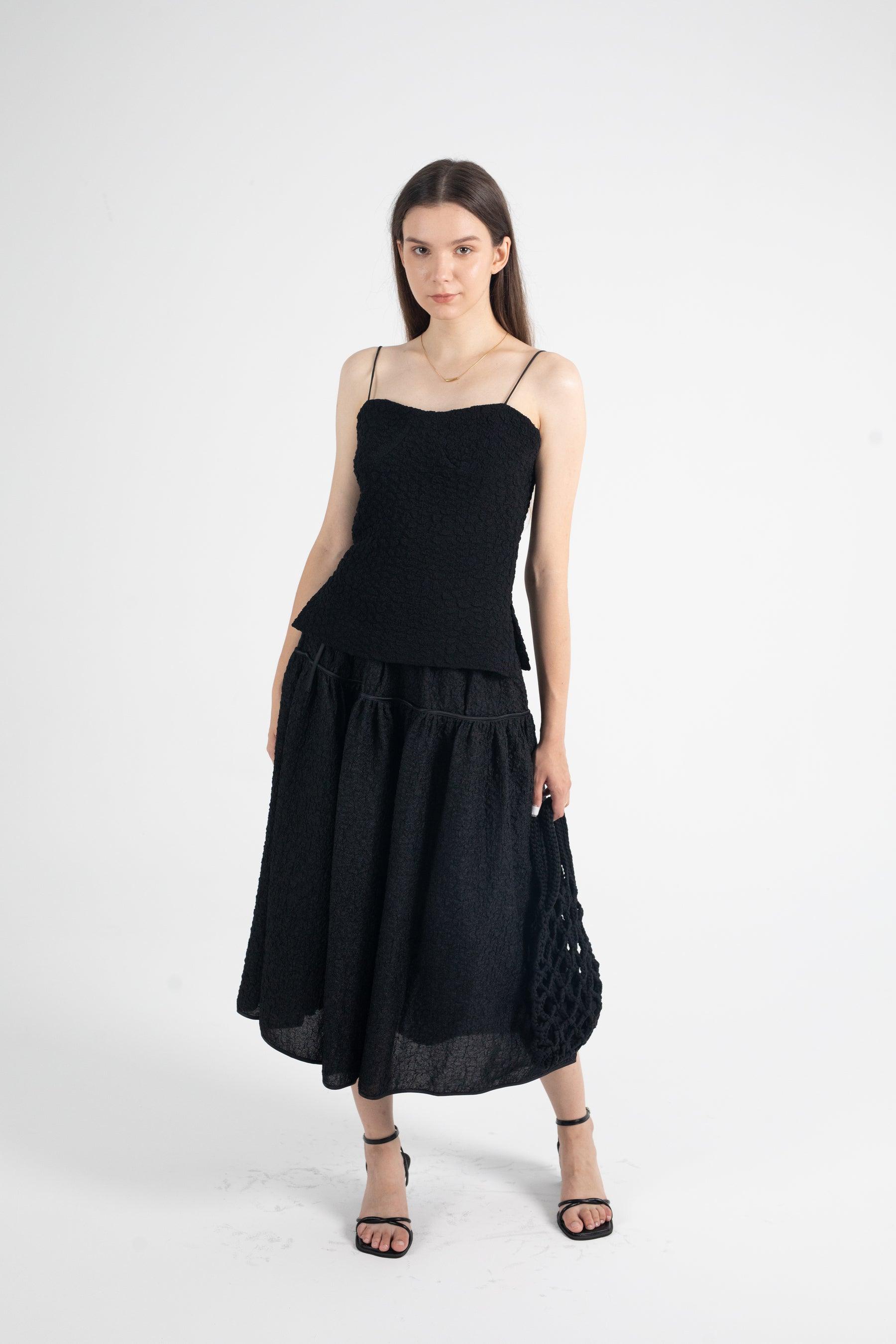 Ann textured A-line skirt - Fronts Australia 