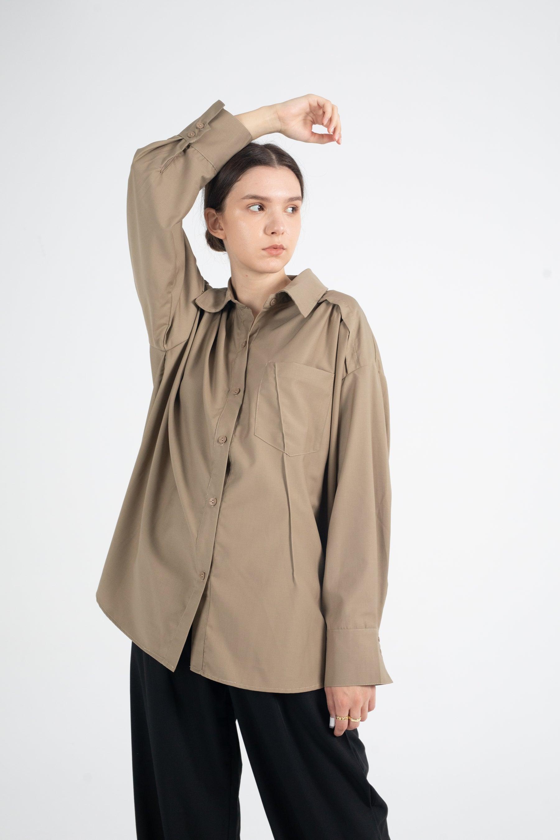 Aria Oversized Button Down Shirt - Fronts Australia 