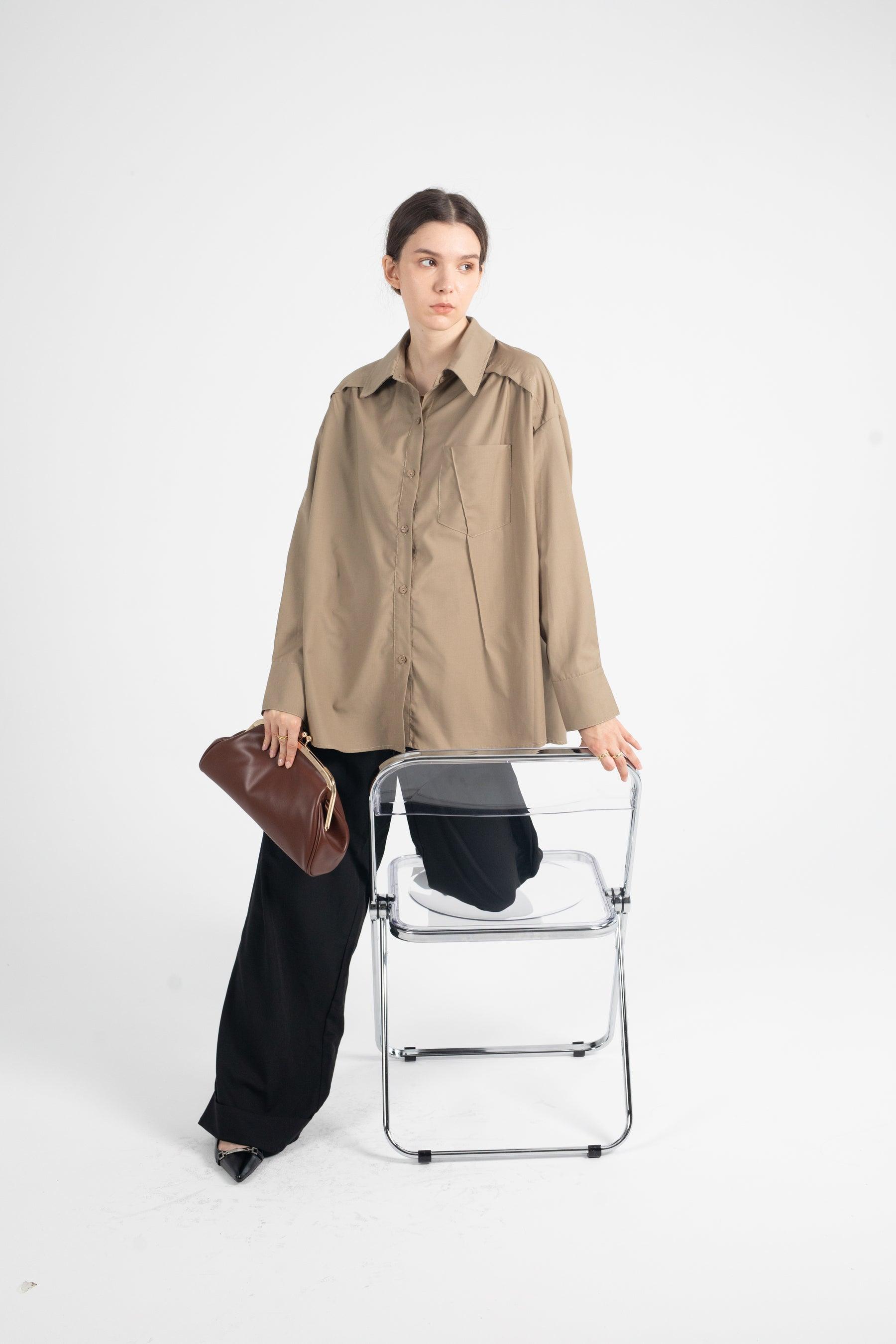 Aria Oversized Button Down Shirt - Fronts Australia 