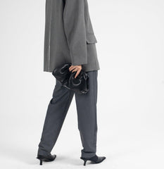 Suit Tapered Pants in Grey Marl - Fronts Australia 