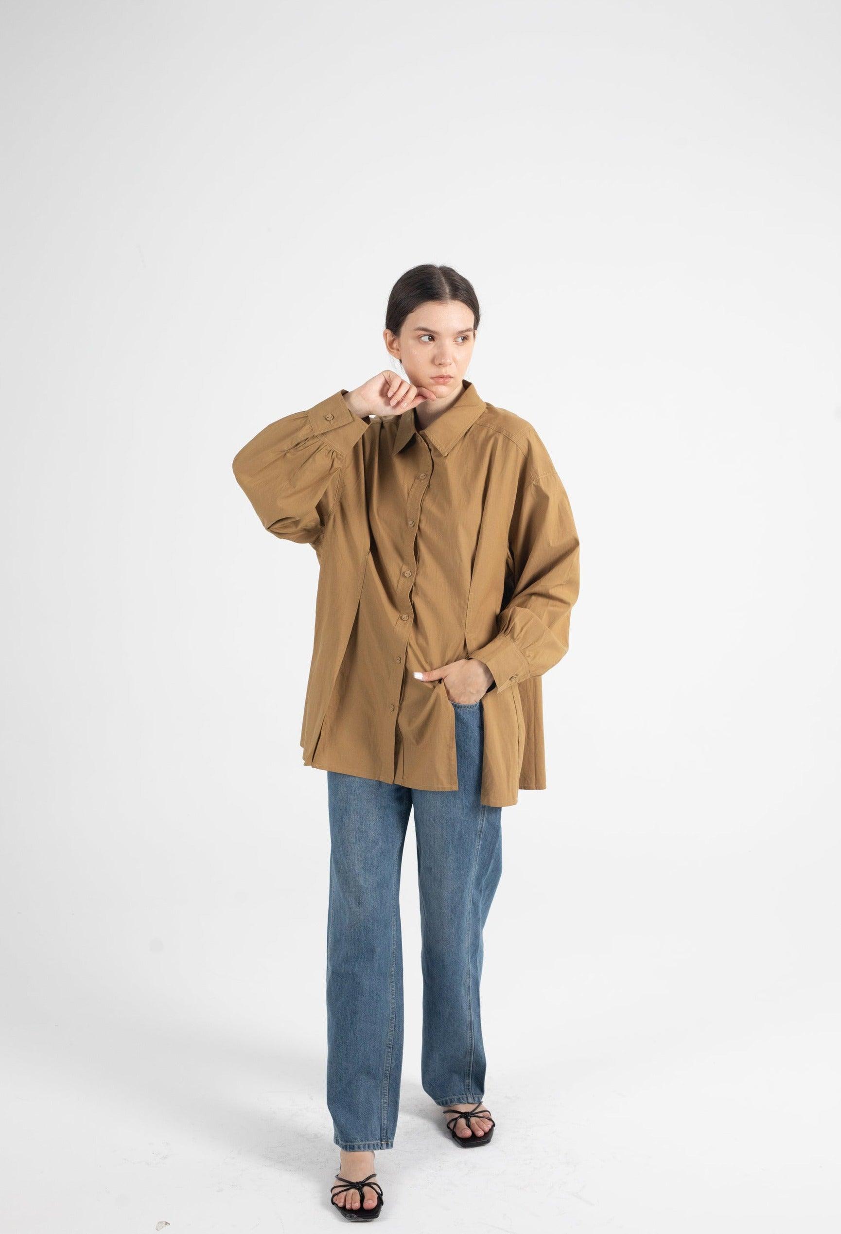 Lynn Front Side Splits Lyocell Blend Shirt - Fronts Australia 