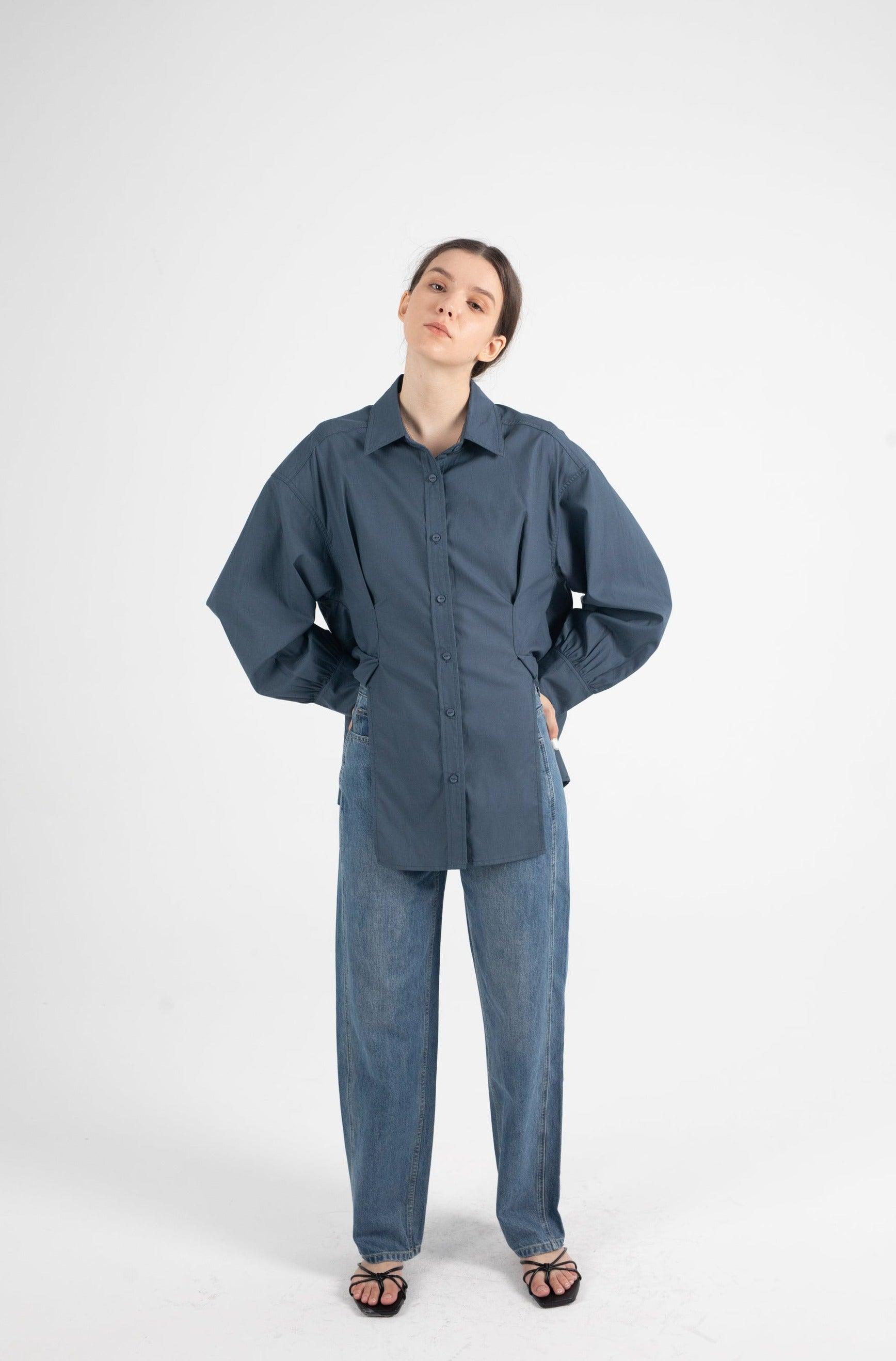 Lynn Front Side Splits Lyocell Blend Shirt - Fronts Australia 