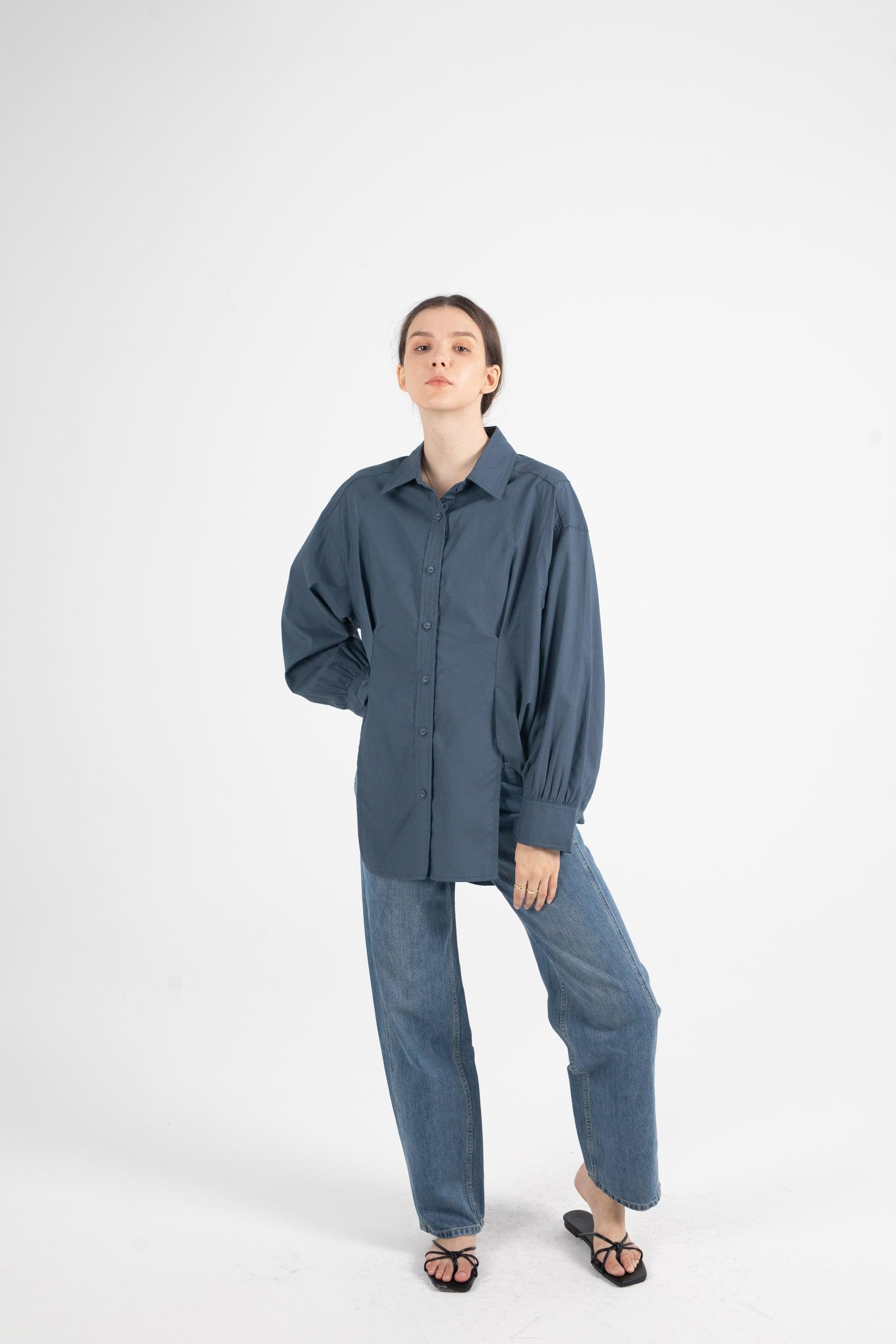 Lynn Front Side Splits Lyocell Blend Shirt - Fronts Australia 