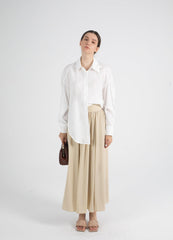 High Waist Gathered Maxi Skirt - Fronts Australia 