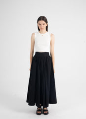 High Waist Gathered Maxi Skirt - Fronts Australia 