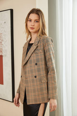 Plaid Pattern Blazer - Fronts Australia 