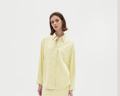 Erin Linen Blended Oversized Shirt / Set