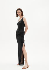 Mindy Ruched Maxi Dress