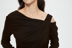 Jan Asymmetric Draped Top