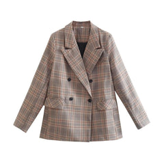 Plaid Pattern Blazer - Fronts Australia 