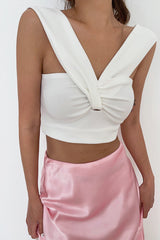 Amelia Twist Front Crop Top