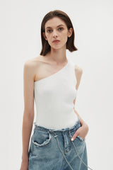 Monique One Shoulder Tank Top